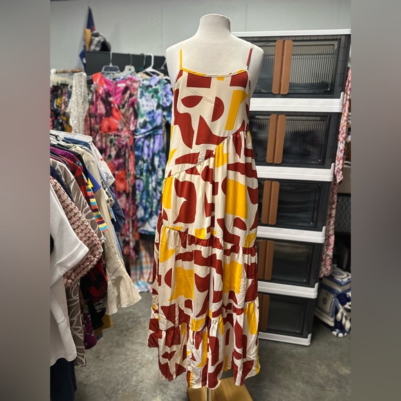 Dresses | Stylish Abstract Print Maxi Dress | Poshmark